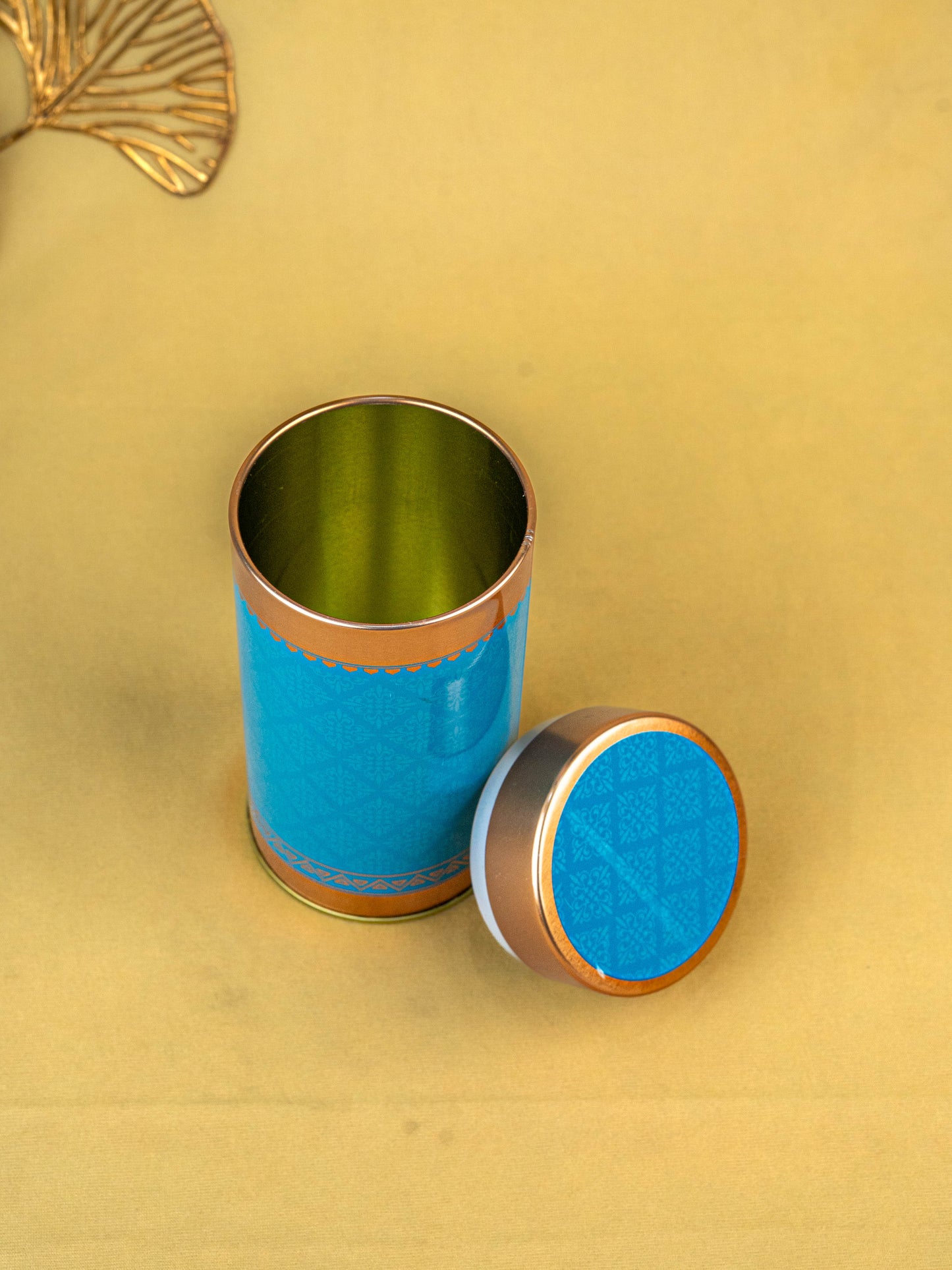 Floral Printed Tin Jar - WBG1901