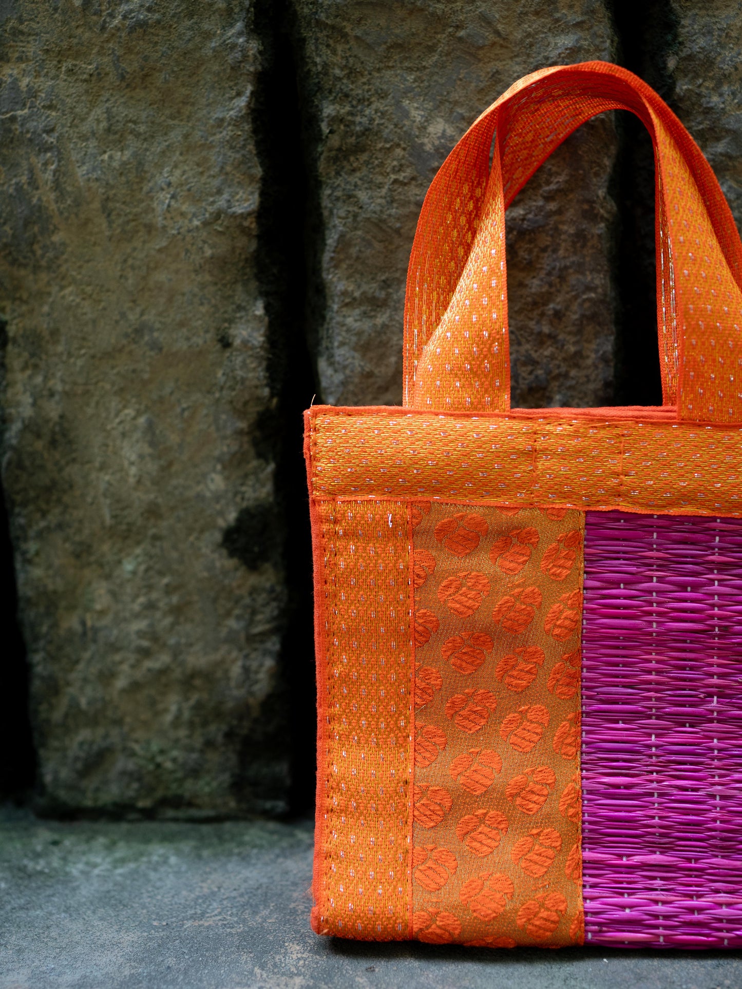 Half and Half Korai Handbag - 6X6 inch - WBG1902