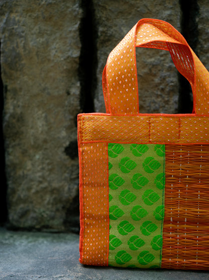 Half and Half Korai Handbag - 6X6 inch - WBG1902