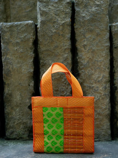 Half and Half Korai Handbag - 6X6 inch - WBG1902