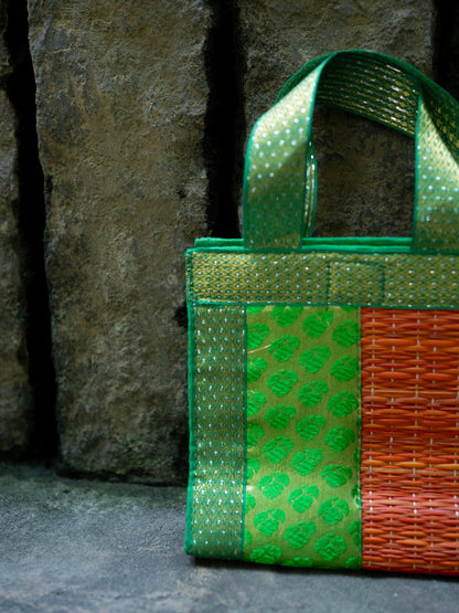 Half and Half Korai Handbag - 6X6 inch - WBG1902