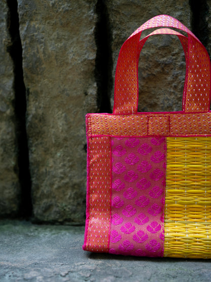 Half and Half Korai Handbag - 6X6 inch - WBG1902