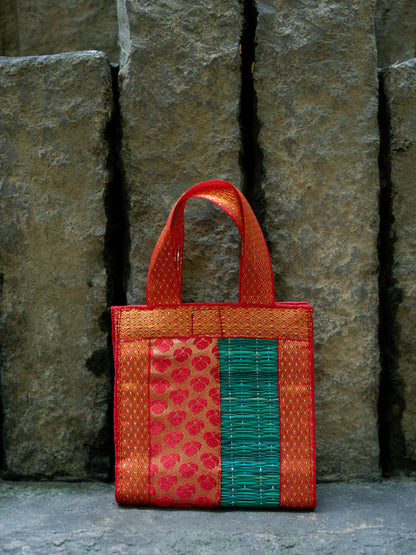 Half and Half Korai Handbag - 6X6 inch - WBG1902