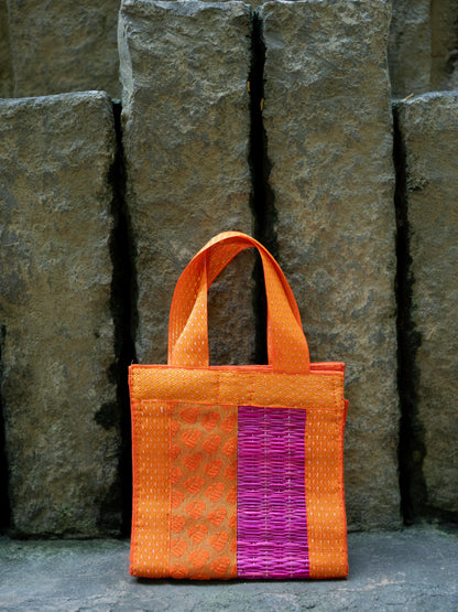 Half and Half Korai Handbag - 6X6 inch - WBG1902
