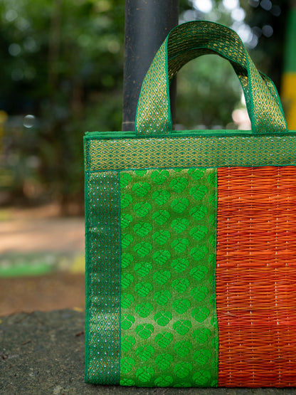 Half and Half Korai Handbag - 8X8 inch - WBG1903