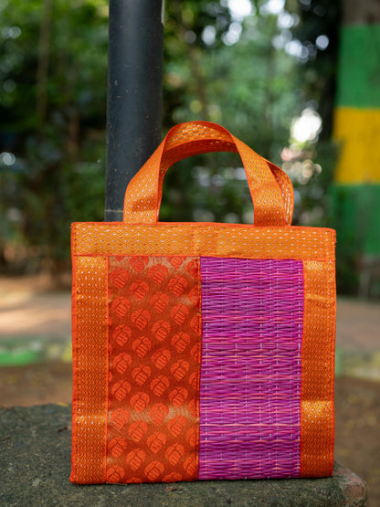 Half and Half Korai Handbag - 8X8 inch - WBG1903