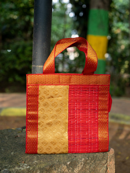 Half and Half Korai Handbag - 8X8 inch - WBG1903