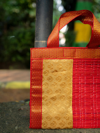 Half and Half Korai Handbag - 8X8 inch - WBG1903