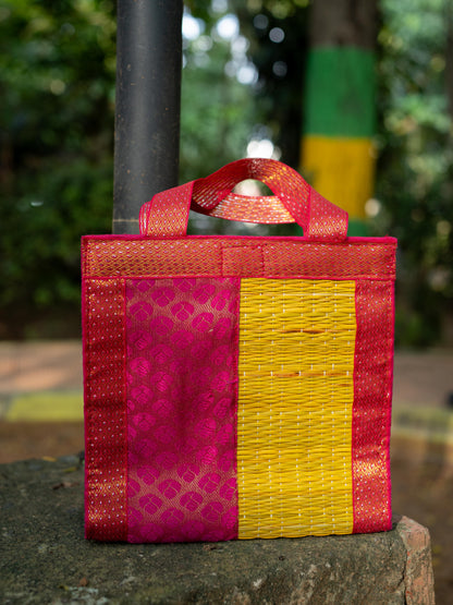 Half and Half Korai Handbag - 8X8 inch - WBG1903