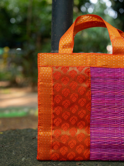 Half and Half Korai Handbag - 8X8 inch - WBG1903