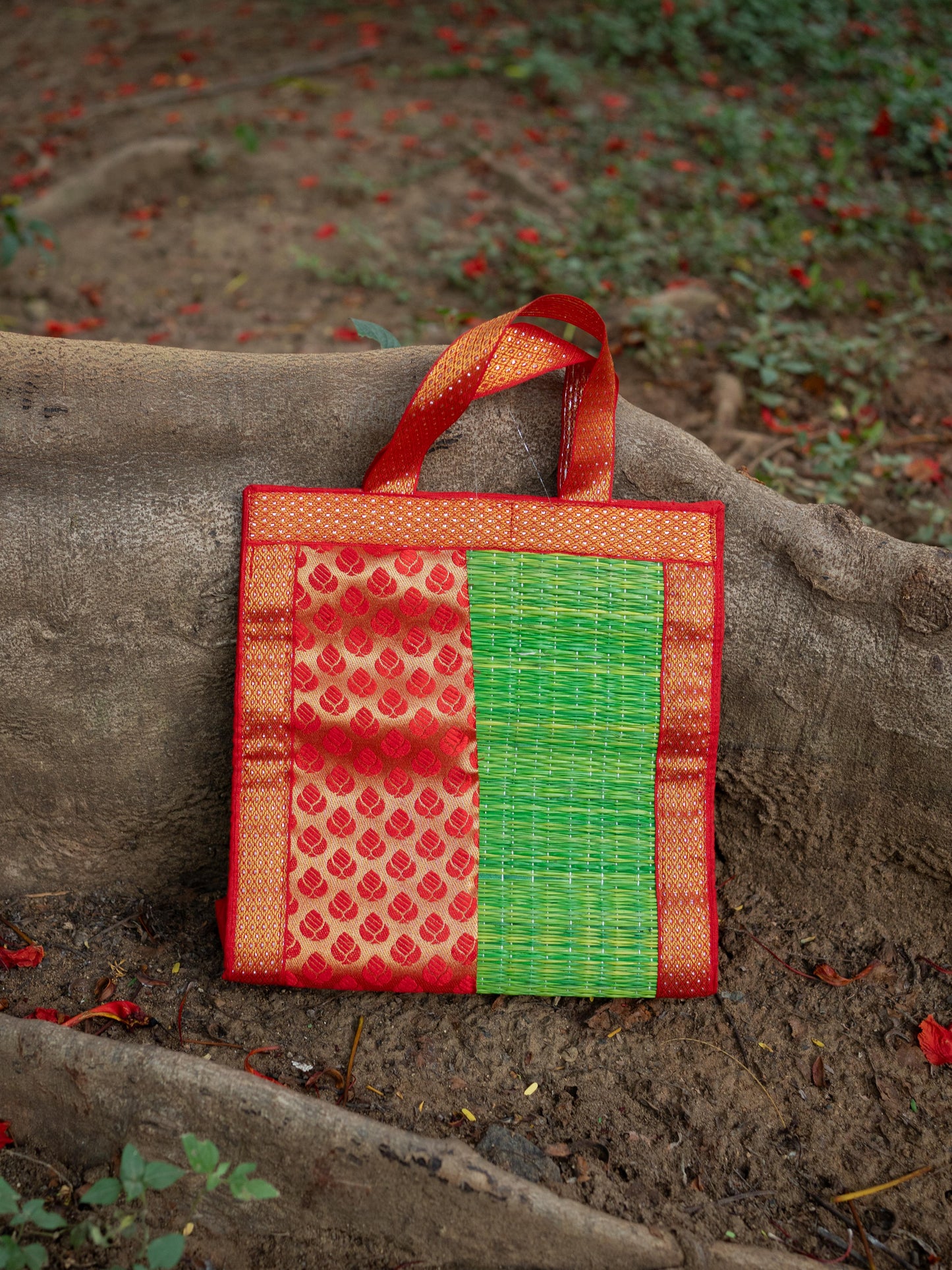 Half and Half Korai Handbag - 10x10 inch - WBG1905