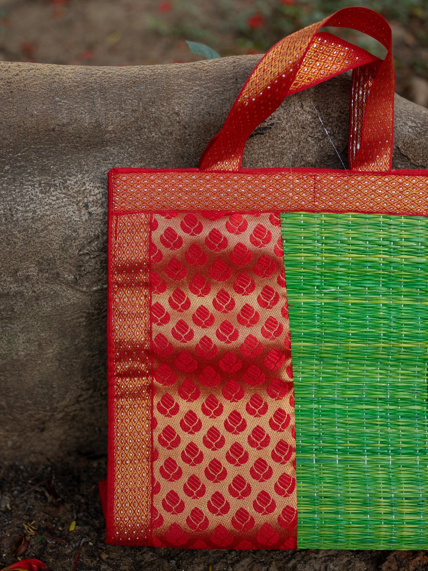 Half and Half Korai Handbag - 10x10 inch - WBG1905