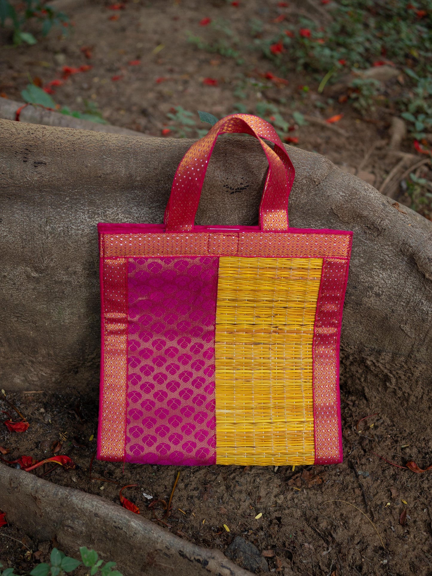 Half and Half Korai Handbag - 10x10 inch - WBG1905