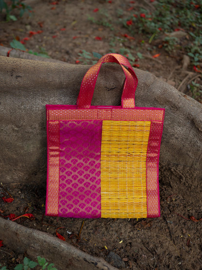 Half and Half Korai Handbag - 10x10 inch - WBG1905