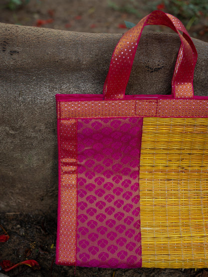 Half and Half Korai Handbag - 10x10 inch - WBG1905