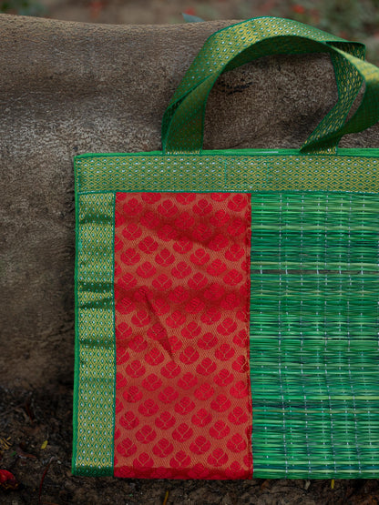 Half and Half Korai Handbag - 10x10 inch - WBG1905