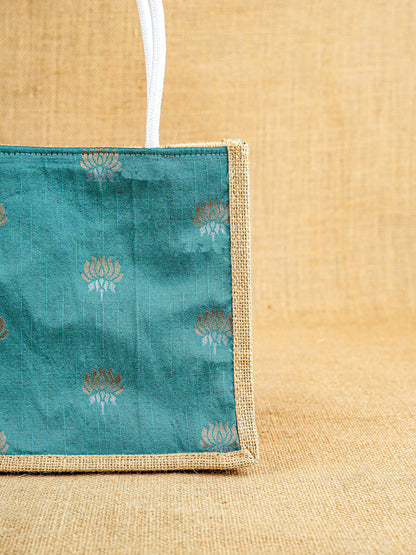 Raw Silk Jute Bag - 10x8 inch - WBG1911-1