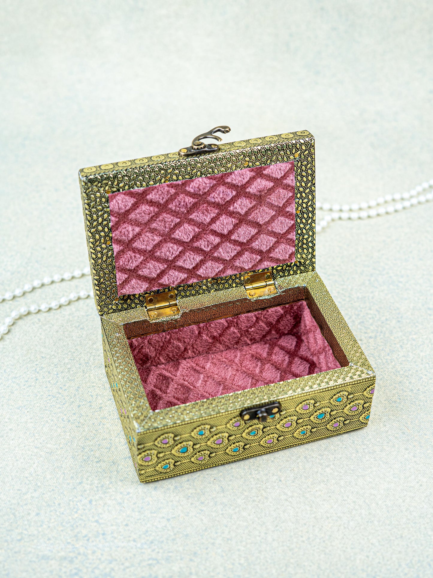 Jewel Box with Elephant Design - 6x4 inch - WBG1927