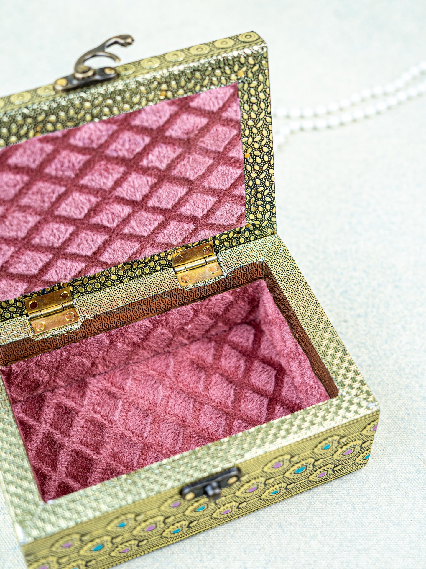 Jewel Box with Elephant Design - 6x4 inch - WBG1927