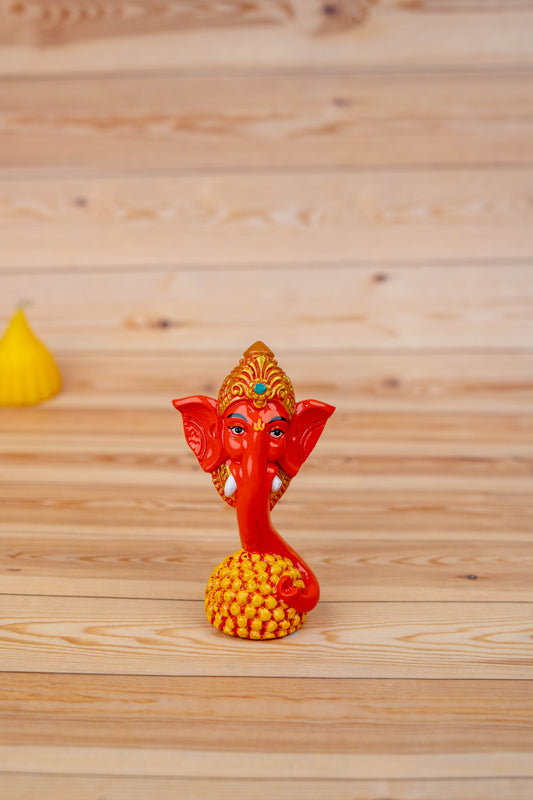 Polystone Laddu Ganesha Idol - 3 inch - WBG1929