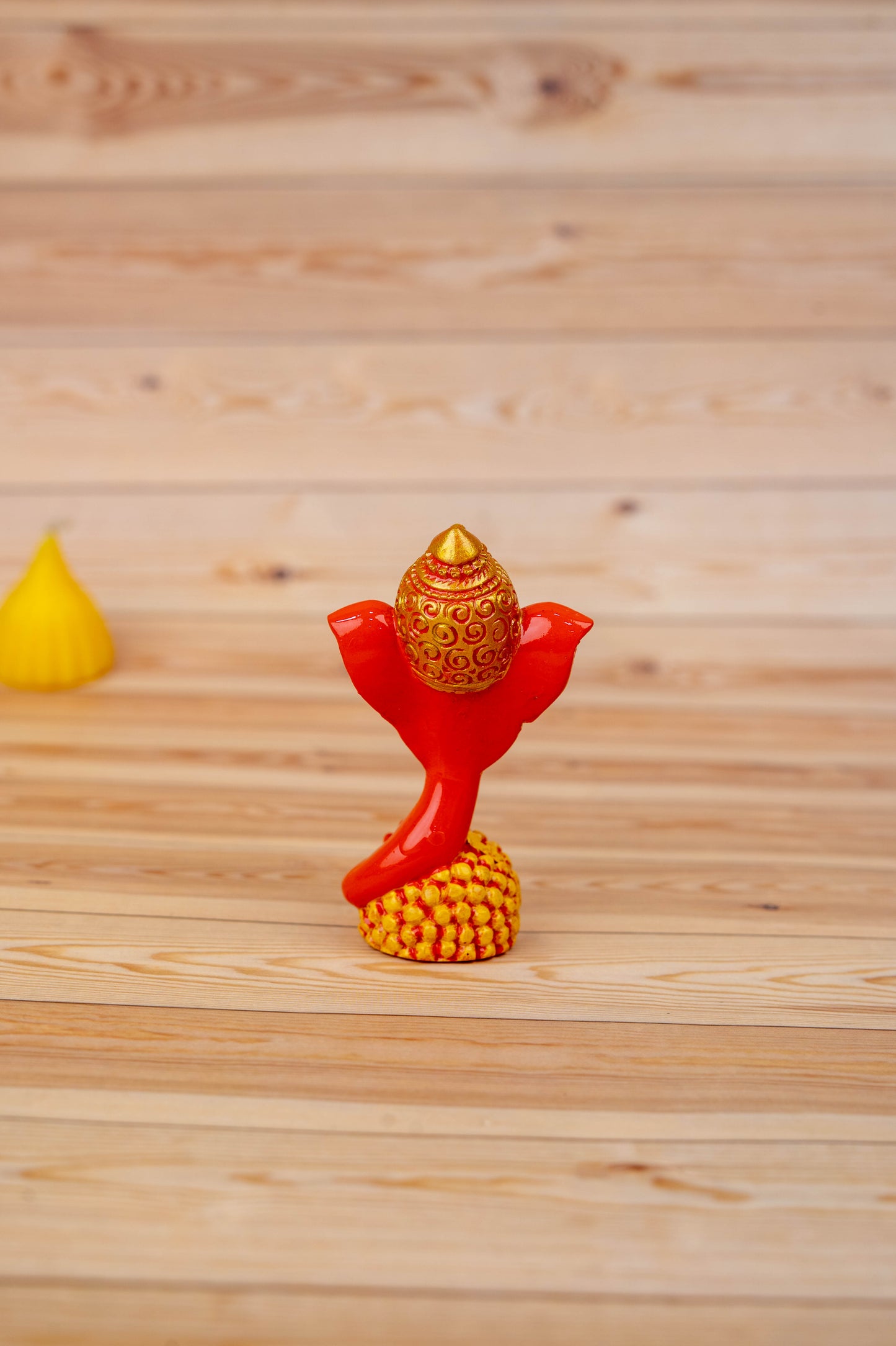 Polystone Laddu Ganesha Idol - 3 inch - WBG1929