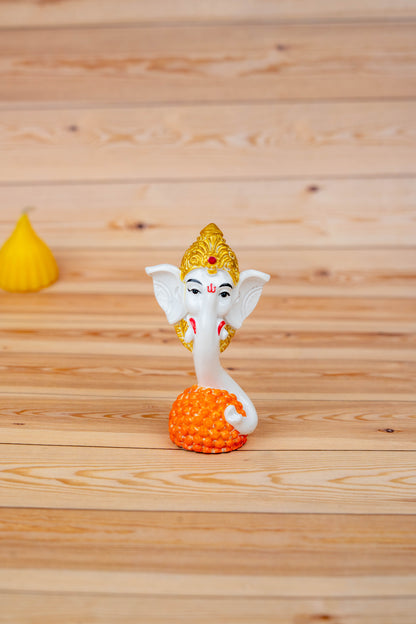 Polystone Laddu Ganesha Idol - 3 inch - WBG1929
