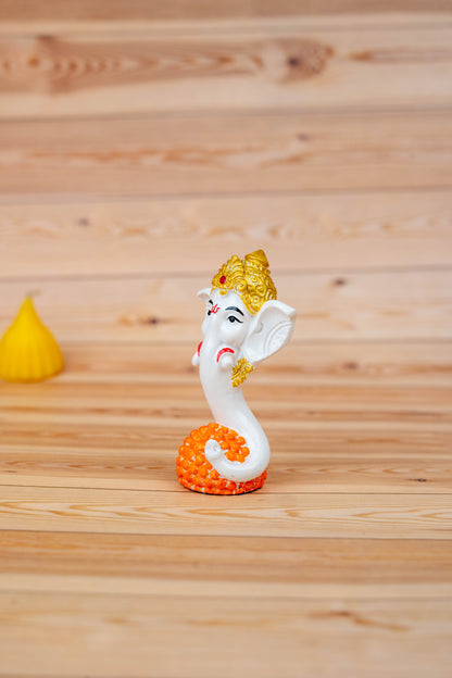 Polystone Laddu Ganesha Idol - 3 inch - WBG1929