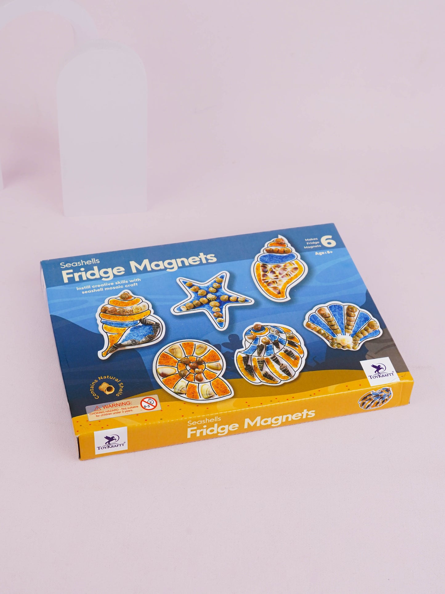 DIY Kit - Fridge Magnet Set with Seashell Design - WBG1937