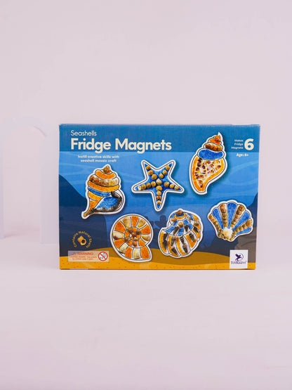 DIY Kit - Fridge Magnet Set with Seashell Design - WBG1937