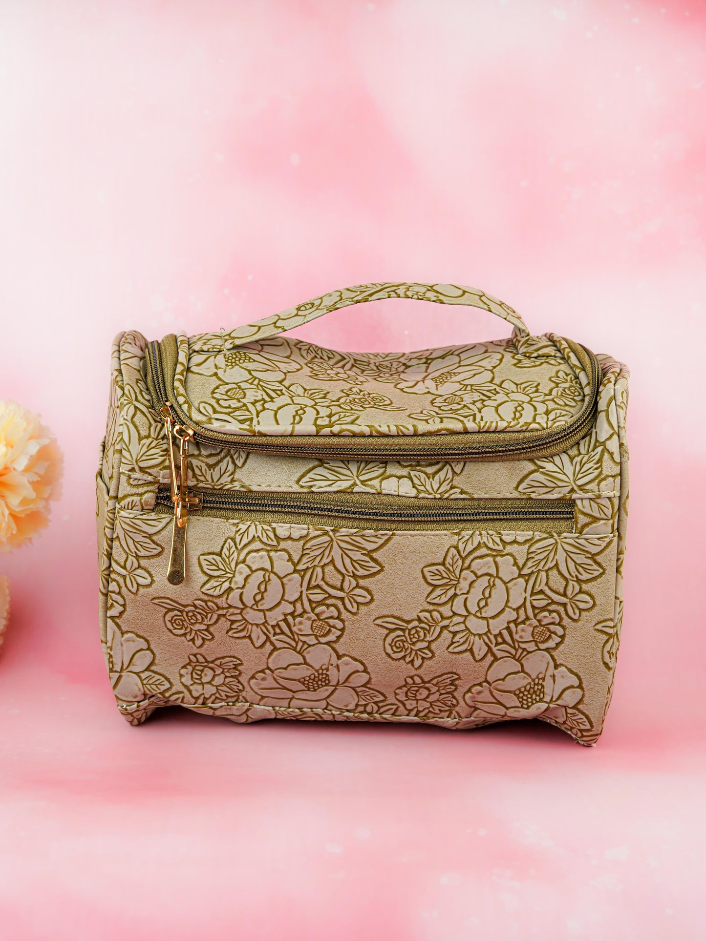 Floral Print Travel Pouch - WBG1953