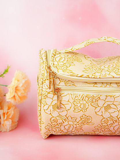 Floral Print Travel Pouch - WBG1953