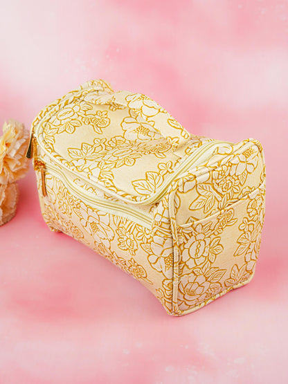 Floral Print Travel Pouch - WBG1953