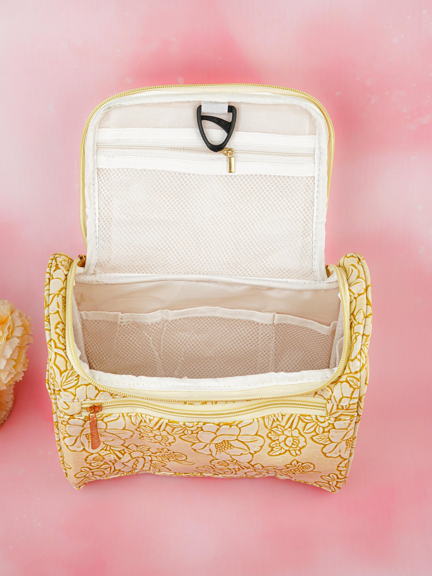 Floral Print Travel Pouch - WBG1953
