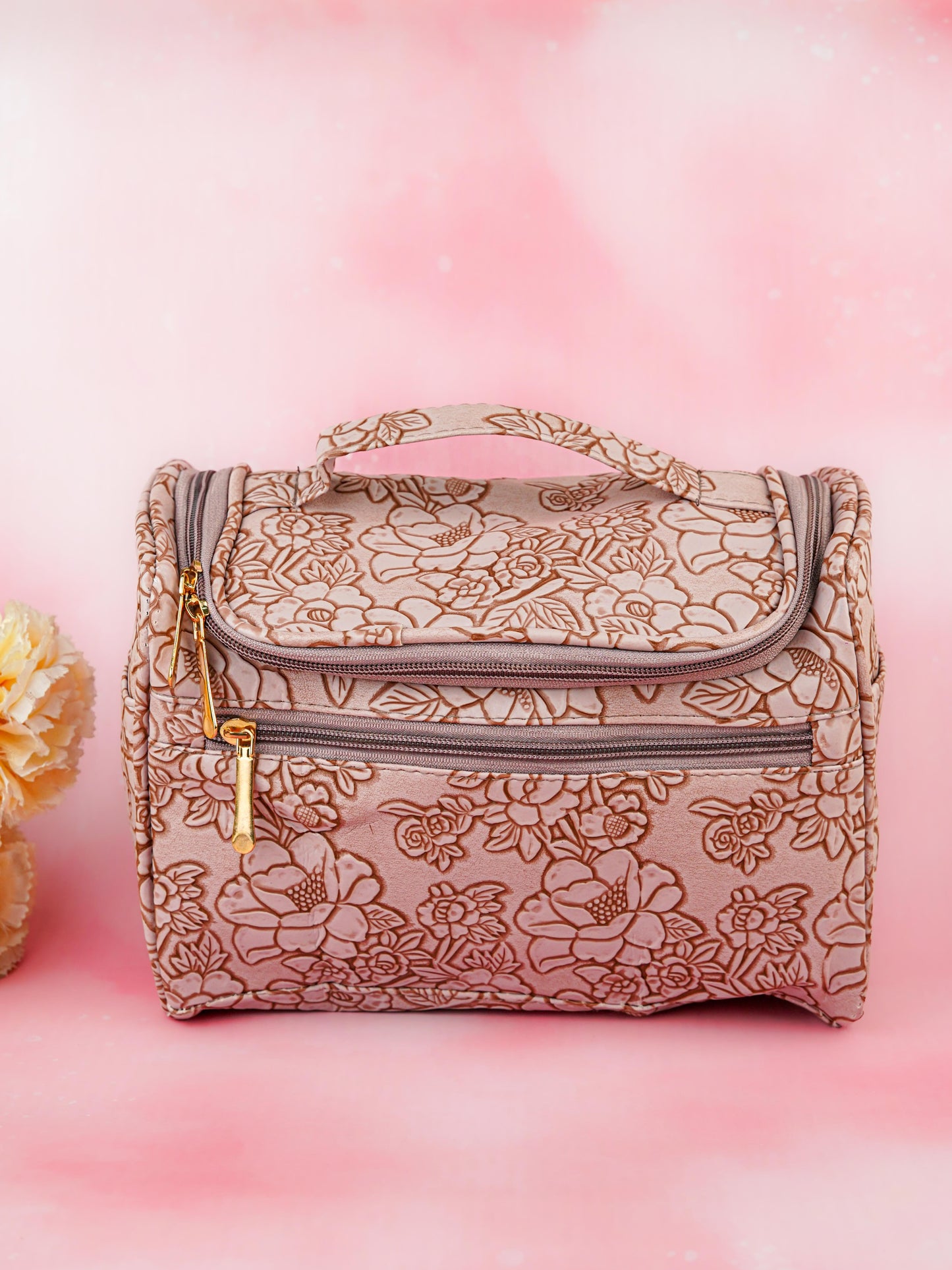 Floral Print Travel Pouch - WBG1953