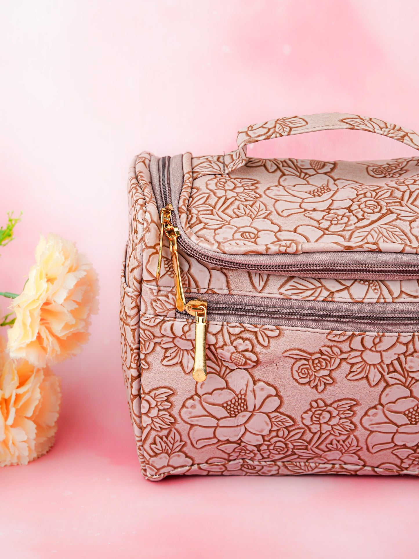 Floral Print Travel Pouch - WBG1953