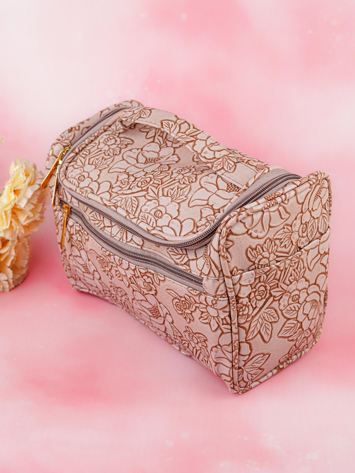 Floral Print Travel Pouch - WBG1953