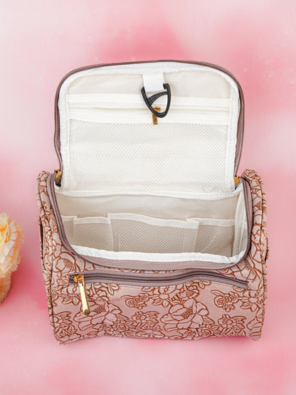 Floral Print Travel Pouch - WBG1953