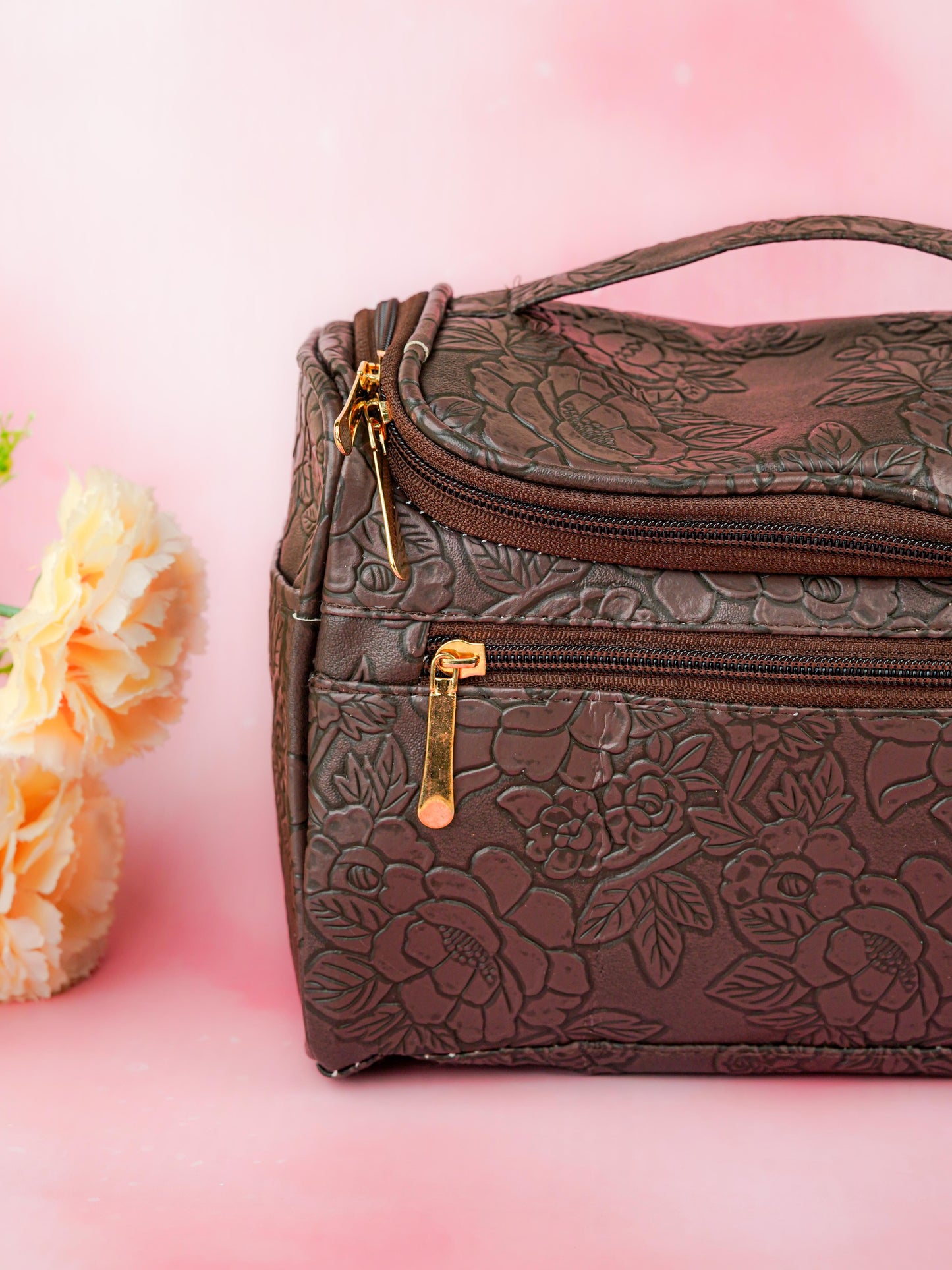 Floral Print Travel Pouch - WBG1953