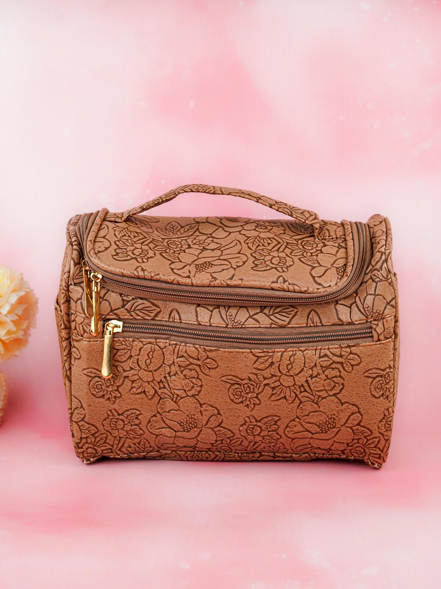 Floral Print Travel Pouch - WBG1953