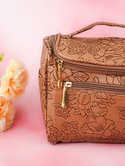 Floral Print Travel Pouch - WBG1953