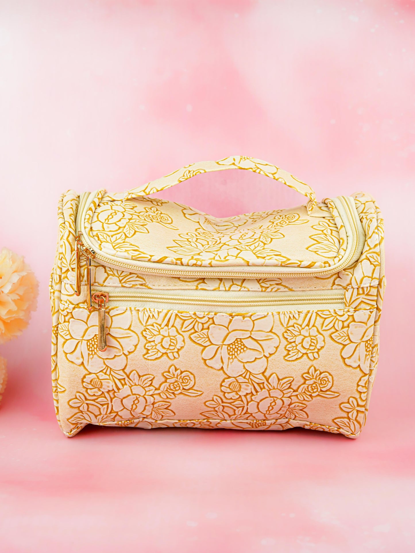 Floral Print Travel Pouch - WBG1953