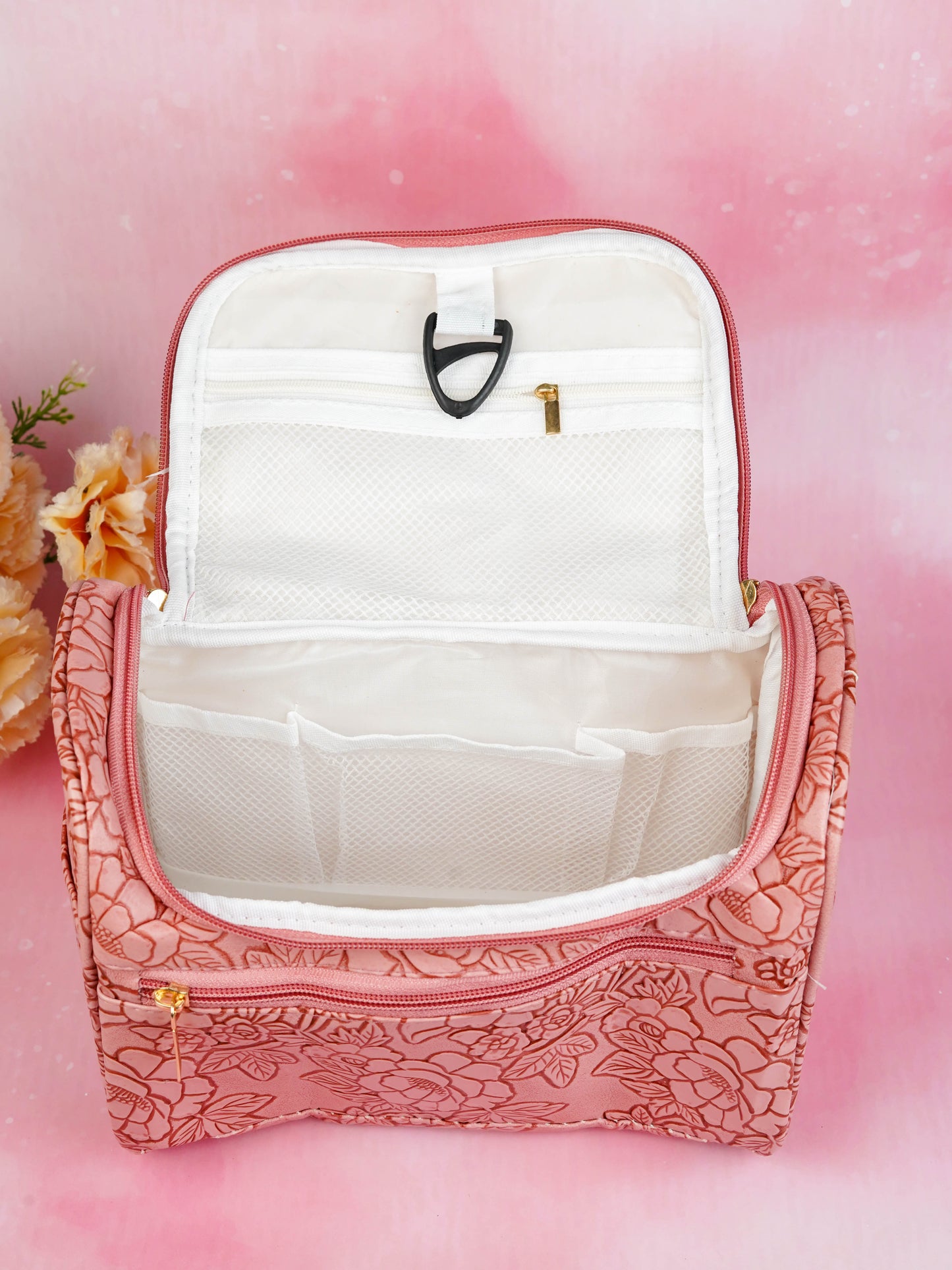 Floral Print Travel Pouch - WBG1953