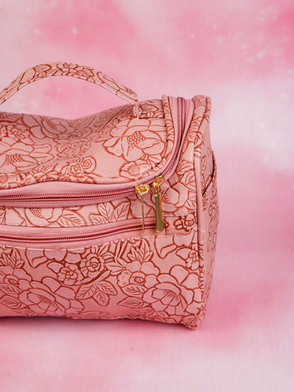 Floral Print Travel Pouch - WBG1953