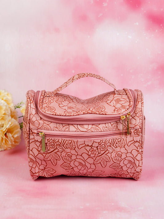 Floral Print Travel Pouch - WBG1953