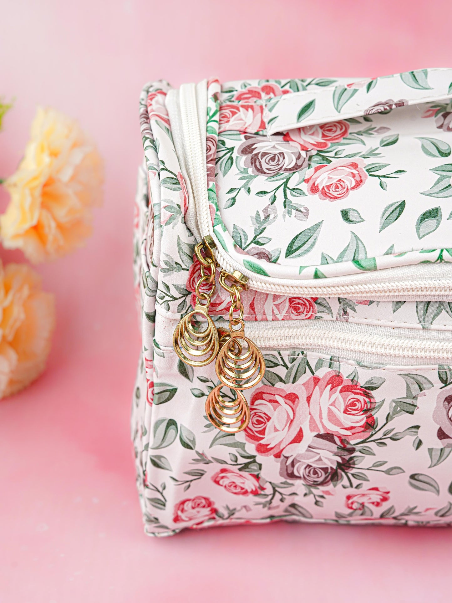 Floral Print Travel Pouch - WBG1954