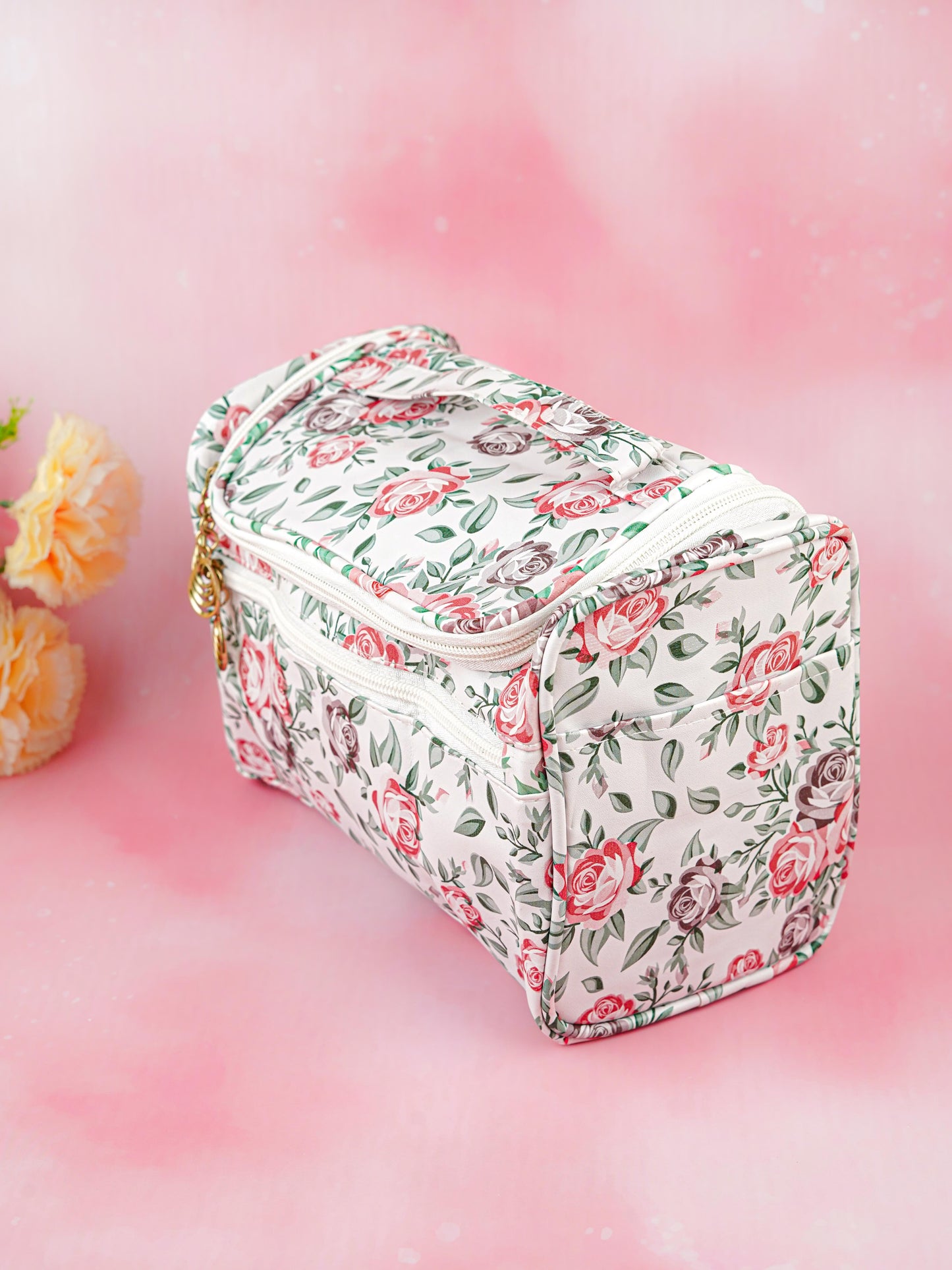 Floral Print Travel Pouch - WBG1954