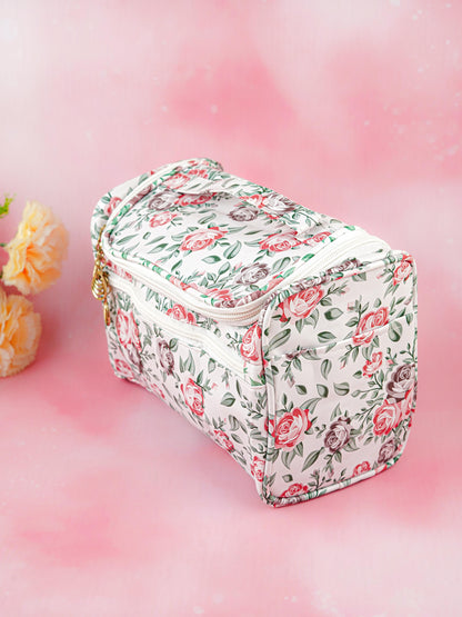 Floral Print Travel Pouch - WBG1954