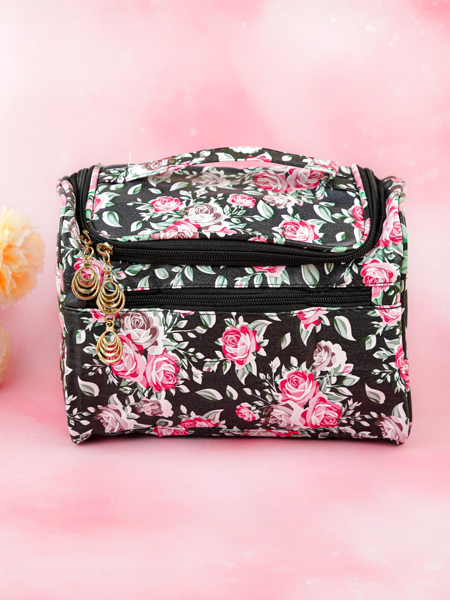 Floral Print Travel Pouch - WBG1954