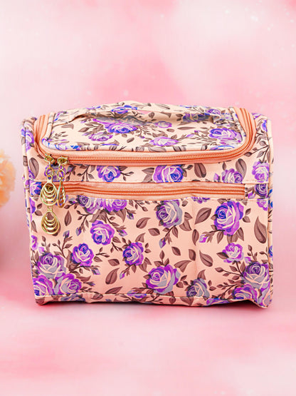Floral Print Travel Pouch - WBG1954