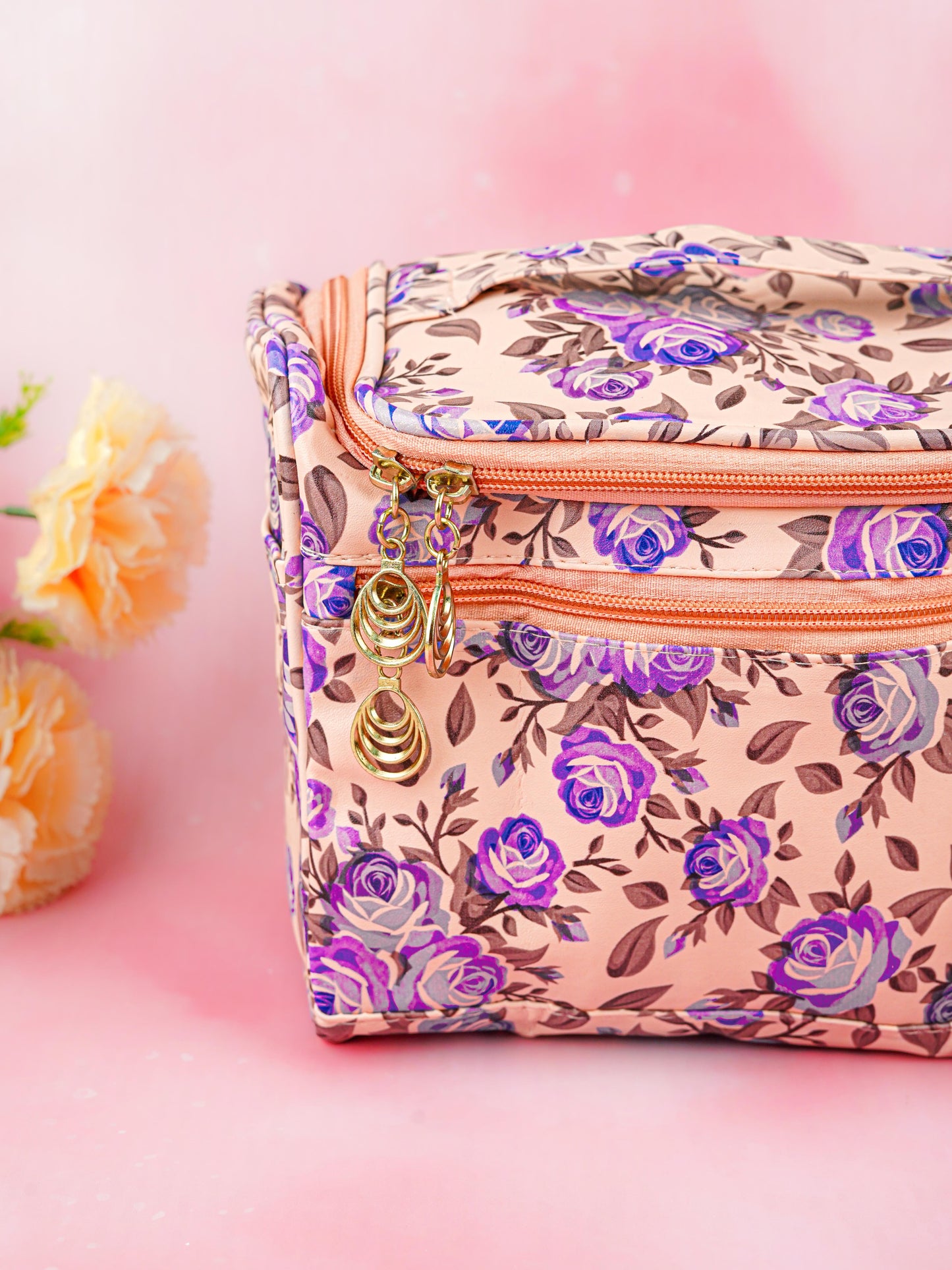 Floral Print Travel Pouch - WBG1954